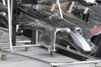 World © Octane Photographic Ltd. 2014 Formula 1 Abu Dhabi Grand Prix, Formula 1 setup, Wednesday 19th November 2014. McLaren Mercedes MP4/29 nose. Digital Ref : 1153CB1DL4525