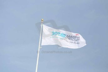 World © Octane Photographic Ltd. 2014 Formula 1 Abu Dhabi Grand Prix, Formula 1 setup, Wednesday 19th November 2014. Circuit flag. Digital Ref : 1153CB1DL4575