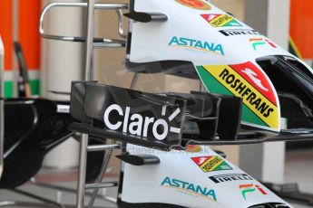 World © Octane Photographic Ltd. 2014 Formula 1 Abu Dhabi Grand Prix, Formula 1 setup, Wednesday 19th November 2014. Sahara Force India VJM07. Digital Ref : 1153CB1DL4594