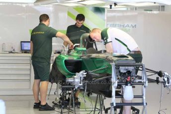 World © Octane Photographic Ltd. 2014 Formula 1 Abu Dhabi Grand Prix, Formula 1 setup, Wednesday 19th November 2014. Caterham F1 Team CT05. Digital Ref : 1153CB1DL4627