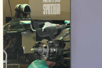 World © Octane Photographic Ltd. 2014 Formula 1 Abu Dhabi Grand Prix, Formula 1 setup, Wednesday 19th November 2014. Mercedes AMG Petronas F1 W05. Digital Ref : 1153CB1DL4655