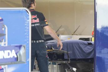 World © Octane Photographic Ltd. 2014 Formula 1 Abu Dhabi Grand Prix, Formula 1 setup, Wednesday 19th November 2014. Scuderia Toro Rosso STR9. Digital Ref : 1153CB1DL4700