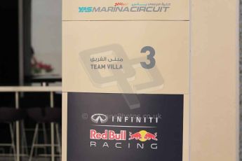 World © Octane Photographic Ltd. 2014 Formula 1 Abu Dhabi Grand Prix, Formula 1 setup, Wednesday 19th November 2014. Infiniti Red Bull Racing Team Villa. Digital Ref : 1153CB1DL4748