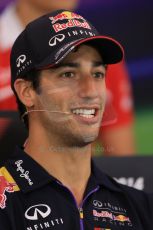 World © Octane Photographic Ltd. Thursday 19th June 2014. Red Bull Ring, Spielberg - Austria - Formula 1 FIA press conference. Infiniti Red Bull Racing – Daniel Ricciardo. Digital Ref: 0990LB1D8966