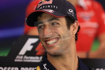 World © Octane Photographic Ltd. Thursday 19th June 2014. Red Bull Ring, Spielberg - Austria - Formula 1 FIA press conference. Infiniti Red Bull Racing – Daniel Ricciardo. Digital Ref: 0990LB1D9041