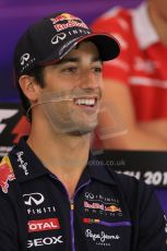 World © Octane Photographic Ltd. Thursday 19th June 2014. Red Bull Ring, Spielberg - Austria - Formula 1 FIA press conference. Infiniti Red Bull Racing – Daniel Ricciardo. Digital Ref: 0990LB1D9138