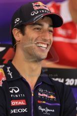 World © Octane Photographic Ltd. Thursday 19th June 2014. Red Bull Ring, Spielberg - Austria - Formula 1 FIA press conference. Infiniti Red Bull Racing – Daniel Ricciardo. Digital Ref: 0990LB1D9157