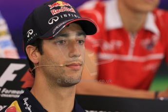 World © Octane Photographic Ltd. Thursday 19th June 2014. Red Bull Ring, Spielberg - Austria - Formula 1 FIA press conference. Infiniti Red Bull Racing – Daniel Ricciardo. Digital Ref: 0990LB1D9205