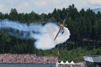 World © Octane Photographic Ltd. Sunday 22nd June 2014. Red Bull Ring, Spielberg – Austria, Airshow. Hannes Arch - Red Bull Air Race. Digital Ref: 1002LB1D4831
