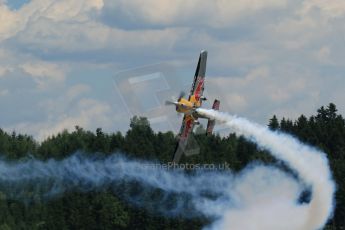 World © Octane Photographic Ltd. Sunday 22nd June 2014. Red Bull Ring, Spielberg – Austria, Airshow. Hannes Arch - Red Bull Air Race. Digital Ref: 1002LB1D4835