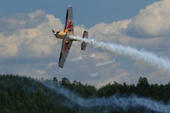 World © Octane Photographic Ltd. Sunday 22nd June 2014. Red Bull Ring, Spielberg – Austria, Airshow. Hannes Arch - Red Bull Air Race. Digital Ref: 1002LB1D4838