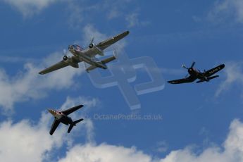 World © Octane Photographic Ltd. Sunday 22nd June 2014. Red Bull Ring, Spielberg – Austria, Airshow. Vought F4U Corsair, B25 Mitchell and Dornier Alpha Jet. Digital Ref: 1002LB1D4894