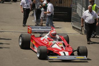 World © Octane Photographic Ltd. Sunday 22nd June 2014. Red Bull Ring, Spielberg – Austria, Formula 1 Legends. Niki Lauda - Ferrari 321T2. Digital Ref: 1003LB1D1710