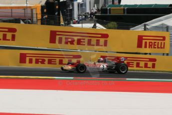 World © Octane Photographic Ltd. Sunday 22nd June 2014. Red Bull Ring, Spielberg – Austria - Formula 1 Legends. Gerhard Berger - Lotus 49. Digital Ref: 1003LB1D4618