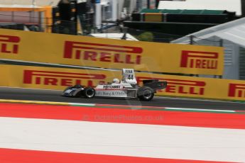 World © Octane Photographic Ltd. Sunday 22nd June 2014. Red Bull Ring, Spielberg – Austria, Formula 1 Legends. Dieter Quester. - Surtees TS16. Digital Ref: 1003LB1D4660