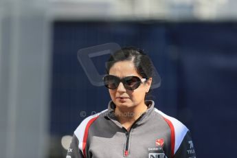 World © Octane Photographic Ltd. Sunday 22nd June 2014. Red Bull Ring, Spielberg – Austria - Formula 1 Paddock. Sauber Team Principle - Monisha Kaltenborn. Digital Ref : 0998LB1D3805