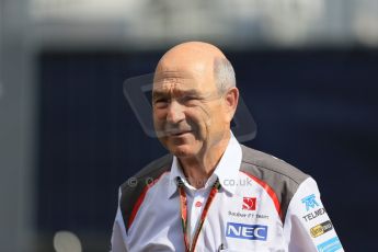 World © Octane Photographic Ltd. Sunday 22nd June 2014. Red Bull Ring, Spielberg – Austria - Formula 1 Paddock. Sauber Team founder - Peter Sauber. Digital Ref : 0998LB1D3818