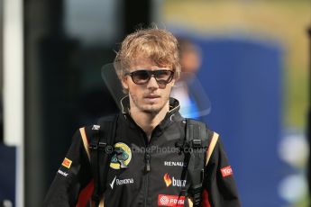 World © Octane Photographic Ltd. Sunday 22nd June 2014. Red Bull Ring, Spielberg – Austria - Formula 1 Paddock. Lotus F1 Team reserve driver - Charles Pic. Digital Ref : 0998LB1D3964