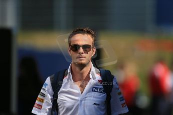 World © Octane Photographic Ltd. Sunday 22nd June 2014. Red Bull Ring, Spielberg – Austria - Formula 1 Paddock. Sauber reserve driver - Giedo van der Garde. Digital Ref : 0998LB1D3974