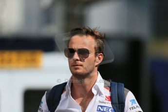 World © Octane Photographic Ltd. Sunday 22nd June 2014. Red Bull Ring, Spielberg – Austria - Formula 1 Paddock. Sauber reserve driver - Giedo van der Garde. Digital Ref : 0998LB1D3979