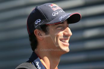 World © Octane Photographic Ltd. Sunday 22nd June 2014. Red Bull Ring, Spielberg – Austria - Formula 1 Paddock. Infiniti Red Bull Racing - Daniel Ricciardo. Digital Ref :  0998LB1D4035