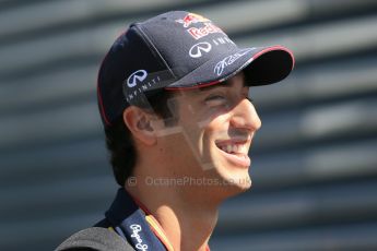 World © Octane Photographic Ltd. Sunday 22nd June 2014. Red Bull Ring, Spielberg – Austria - Formula 1 Paddock. Infiniti Red Bull Racing - Daniel Ricciardo. Digital Ref : 0998LB1D4035