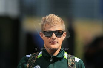 World © Octane Photographic Ltd. Sunday 22nd June 2014. Red Bull Ring, Spielberg – Austria - Formula 1 Paddock. Caterham F1 Team - Marcus Ericsson. Digital Ref : 0998LB1D4056