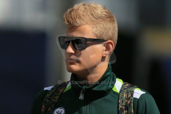 World © Octane Photographic Ltd. Sunday 22nd June 2014. Red Bull Ring, Spielberg – Austria - Formula 1 Paddock. Caterham F1 Team - Marcus Ericsson. Digital Ref : 0998LB1D4062