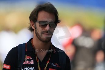 World © Octane Photographic Ltd. Sunday 22nd June 2014. Red Bull Ring, Spielberg – Austria - Formula 1 Paddock. Scuderia Toro Rosso - Jean-Eric Vergne. Digital Ref : 0998LB1D4150
