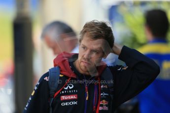 World © Octane Photographic Ltd. Sunday 22nd June 2014. Red Bull Ring, Spielberg – Austria - Formula 1 Paddock. Infiniti Red Bull Racing - Sebastian Vettel. Digital Ref :  0998LB1D4302