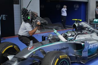 World © Octane Photographic Ltd. Sunday 22nd June 2014. Red Bull Ring, Spielberg - Austria - Formula 1 Parc Ferme. Mercedes AMG Petronas F1 W05 Hybrid - Nico Rosberg. Digital Ref: 1001LB1D1766