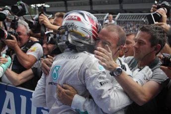 World © Octane Photographic Ltd. Sunday 22nd June 2014. Red Bull Ring, Spielberg - Austria - Formula 1 Parc Ferme. Mercedes AMG Petronas F1 W05 Hybrid – Lewis Hamilton. Digital Ref: 1001LB1D1855