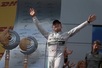 World © Octane Photographic Ltd. Sunday 22nd June 2014. Red Bull Ring, Spielberg - Austria - Formula 1 Podium. Mercedes AMG Petronas Nico Rosberg. Digital Ref: 1001LB1D5735