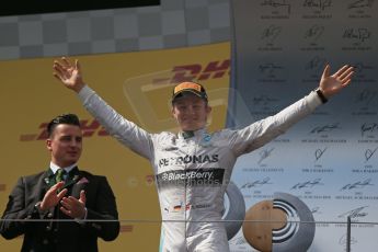 World © Octane Photographic Ltd. Sunday 22nd June 2014. Red Bull Ring, Spielberg - Austria - Formula 1 Podium. Mercedes AMG Petronas - Nico Rosberg. Digital Ref: 1001LB1D5744