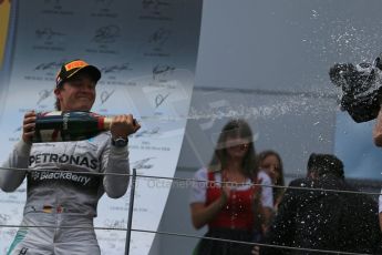 World © Octane Photographic Ltd. Sunday 22nd June 2014. Red Bull Ring, Spielberg - Austria - Formula 1 Podium. Mercedes AMG Petronas - Nico Rosberg. Digital Ref: 1001LB1D5900