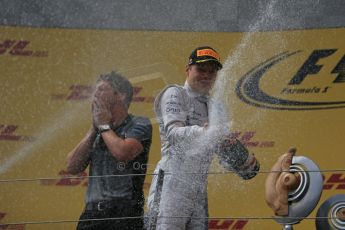 World © Octane Photographic Ltd. Sunday 22nd June 2014. Red Bull Ring, Spielberg - Austria - Formula 1 Podium. Williams Martini Racing FW36 – Valtteri Bottas. Digital Ref: 1001LB1D5972