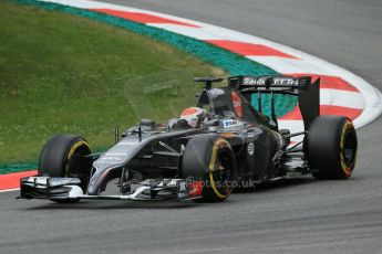 World © Octane Photographic Ltd. Friday 20th June 2014. Red Bull Ring, Spielberg - Austria - Formula 1 Practice 2. Sauber C33 – Adrian Sutil. Digital Ref: 0992LB1D0445