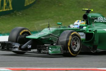 World © Octane Photographic Ltd. Friday 20th June 2014. Red Bull Ring, Spielberg - Austria - Formula 1 Practice 2.  Caterham F1 Team CT05 – Marcus Ericsson. Digital Ref: 0992LB1D0451