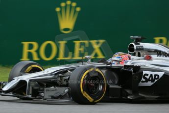 World © Octane Photographic Ltd. Friday 20th June 2014. Red Bull Ring, Spielberg - Austria - Formula 1 Practice 2. McLaren Mercedes MP4/29 - Jenson Button. Digital Ref: 0992LB1D0471
