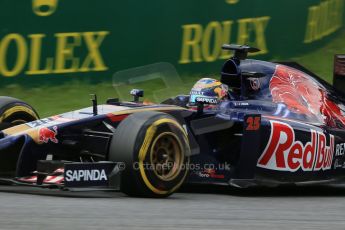 World © Octane Photographic Ltd. Friday 20th June 2014. Red Bull Ring, Spielberg - Austria - Formula 1 Practice 2. Scuderia Toro Rosso STR9 - Jean-Eric Vergne. Digital Ref: 0992LB1D0543