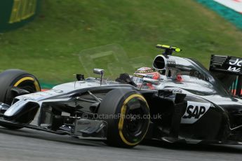 World © Octane Photographic Ltd. Friday 20th June 2014. Red Bull Ring, Spielberg - Austria - Formula 1 Practice 2.  McLaren Mercedes MP4/29 – Kevin Magnussen. Digital Ref: 0992LB1D0582