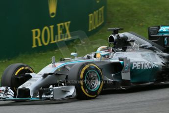 World © Octane Photographic Ltd. Friday 20th June 2014. Red Bull Ring, Spielberg - Austria - Formula 1 Practice 2.  Mercedes AMG Petronas F1 W05 Hybrid – Lewis Hamilton. Digital Ref: 0992LB1D0670