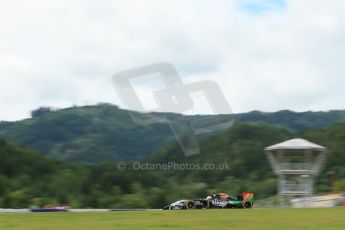 World © Octane Photographic Ltd. Friday 20th June 2014. Red Bull Ring, Spielberg - Austria - Formula 1 Practice 2. Sahara Force India VJM07 – Sergio Perez. Digital Ref: 0992LB1D0790
