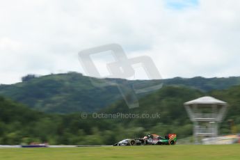 World © Octane Photographic Ltd. Friday 20th June 2014. Red Bull Ring, Spielberg - Austria - Formula 1 Practice 2.  Sahara Force India VJM07 – Sergio Perez. Digital Ref: 0992LB1D0790