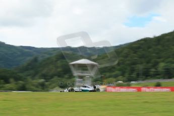 World © Octane Photographic Ltd. Friday 20th June 2014. Red Bull Ring, Spielberg - Austria - Formula 1 Practice 2.  Mercedes AMG Petronas F1 W05 Hybrid - Nico Rosberg. Digital Ref: 0992LB1D0821