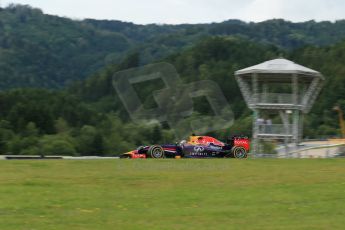 World © Octane Photographic Ltd. Friday 20th June 2014. Red Bull Ring, Spielberg - Austria - Formula 1 Practice 2. Infiniti Red Bull Racing RB10 - Sebastian Vettel. Digital Ref: 0992LB1D0850