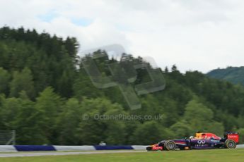 World © Octane Photographic Ltd. Friday 20th June 2014. Red Bull Ring, Spielberg - Austria - Formula 1 Practice 2. Infiniti Red Bull Racing RB10 - Sebastian Vettel. Digital Ref: 0992LB1D0888