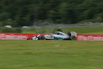 World © Octane Photographic Ltd. Friday 20th June 2014. Red Bull Ring, Spielberg - Austria - Formula 1 Practice 2.  Mercedes AMG Petronas F1 W05 Hybrid - Nico Rosberg. Digital Ref: 0992LB1D0930