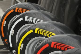 World © Octane Photographic Ltd. Saturday 21st June 2014. Red Bull Ring, Spielberg - Austria - Formula 1 Practice 3. Pirelli tyre range. Digital Ref: 0995LB1D1427