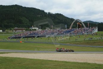 World © Octane Photographic Ltd. Saturday 21st June 2014. Red Bull Ring, Spielberg - Austria - Formula 1 Practice 3. Lotus F1 Team E22 – Pastor Maldonado. Digital Ref: 0995LB1DX1964